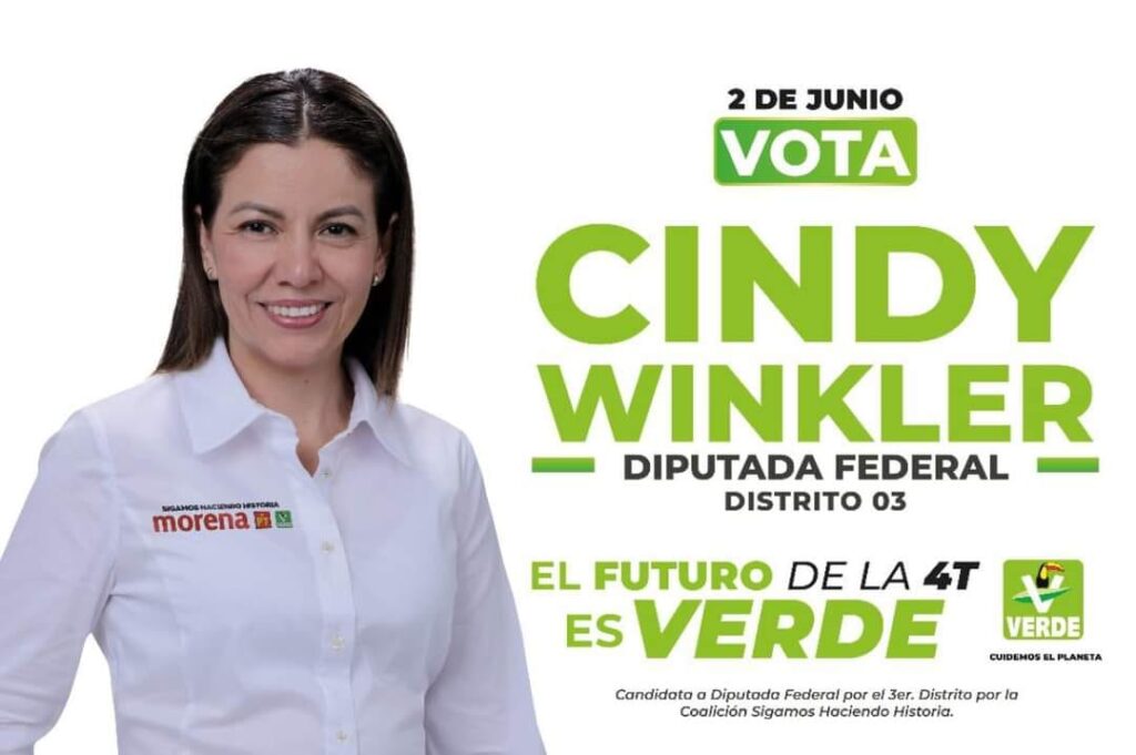 ¡Cindy Winkler Representará al PVEM en la Diputación Federal del III Distrito de Morelos!