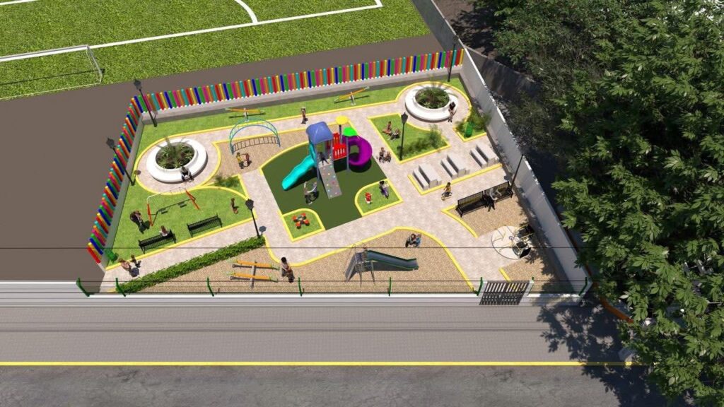 MARCO CUATE Y DIPUTADA LUZ DARY QUEVEDO ARRANCAN CONSTRUCCIÓN DE PARQUE INFANTIL EN MARCELINO RODRÍGUEZ